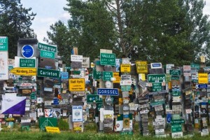 Sign Post Forest; Watson Lake, Yukon, Canada